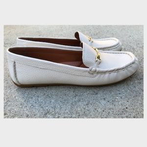 Coach Mavis White leather loafer